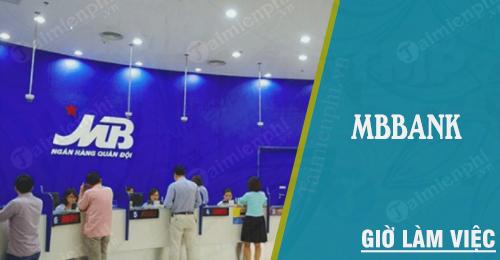 Giờ hoạt động của MBBank