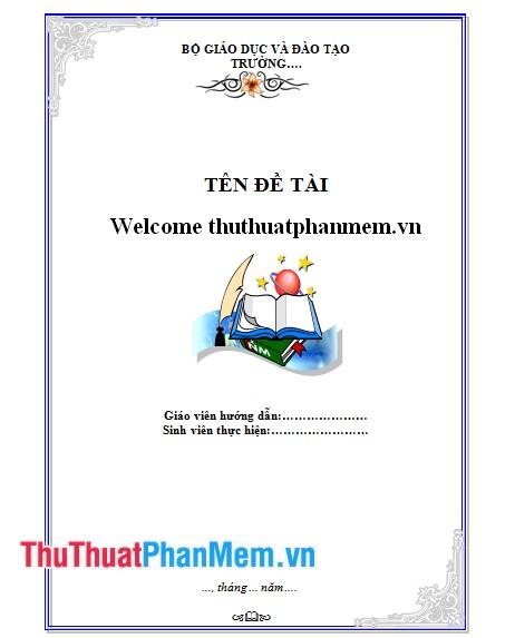 Khám phá những mẫu bìa Word tinh tế dành cho báo cáo