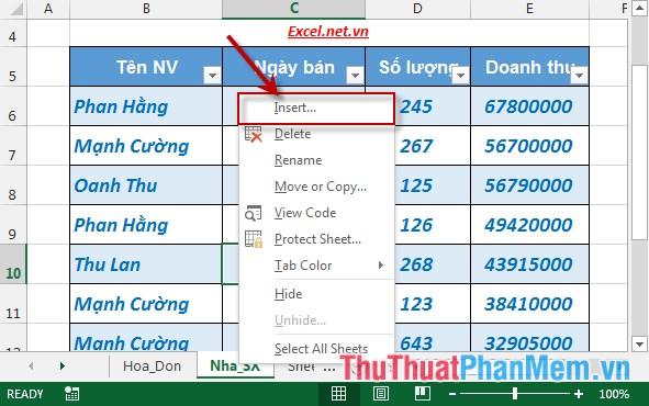 Cách thêm và xóa bảng tính trong Excel một cách đơn giản và hiệu quả.