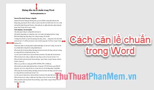 Hướng dẫn cách căn lề chuẩn trong Word