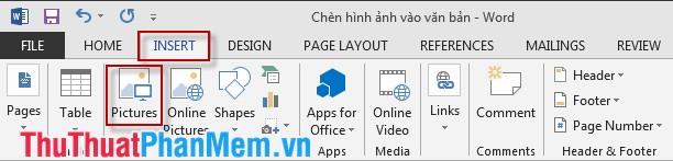 Hướng dẫn chèn hình ảnh vào văn bản Word