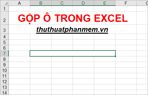 Hướng dẫn cách gộp ô trong Excel - Các bước thực hiện cho các phiên bản Excel 2010, 2013, và 2016