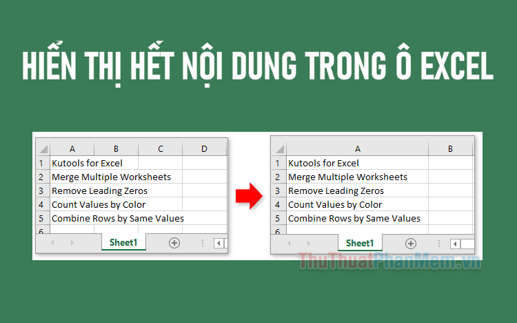 Cách hiển thị toàn bộ nội dung trong ô Excel một cách dễ dàng và hiệu quả