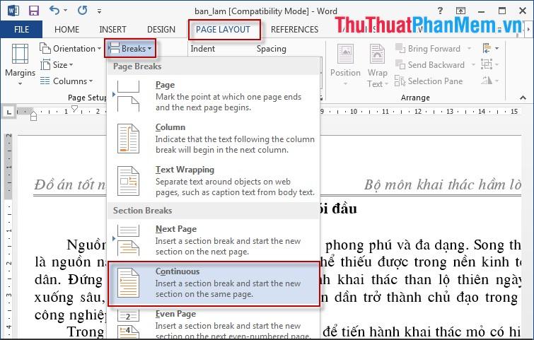 Cách bảo vệ phần Header và Footer trong tài liệu Word