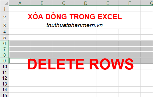 Khám phá cách sử dụng phím tắt để xóa dòng trong Excel, tiết kiệm thời gian và công sức khi thao tác với dữ liệu.