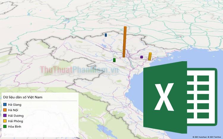 Hướng dẫn cách kết hợp biểu đồ với bản đồ địa lý trong Excel để mang đến những dữ liệu trực quan và sinh động hơn.