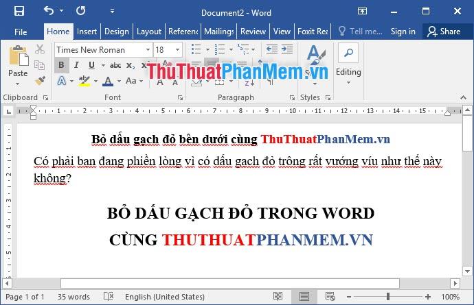 Hướng dẫn tắt dấu gạch đỏ trong Word - Tắt tính năng kiểm tra chính tả trong Word