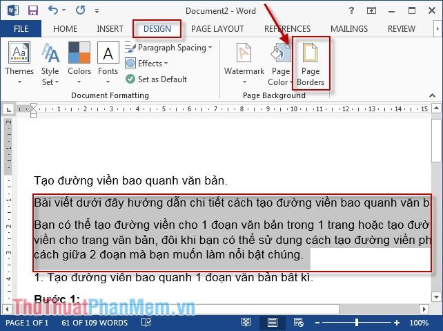 Thêm đường viền quanh văn bản trong Word để làm nổi bật nội dung của bạn.