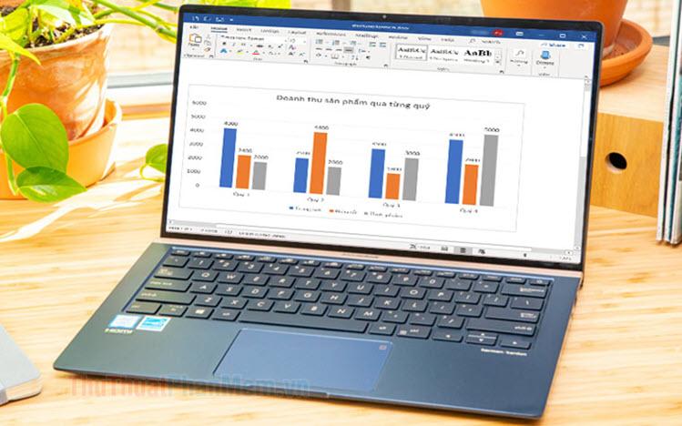 Hướng dẫn hiển thị dữ liệu trên biểu đồ trong Word