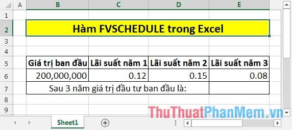 Hàm FVSCHEDULE trong Excel giúp tính toán giá trị tương lai của khoản đầu tư khi lãi suất thay đổi linh hoạt qua các kỳ, mang đến một phương pháp hiệu quả để dự đoán sự biến động tài chính.