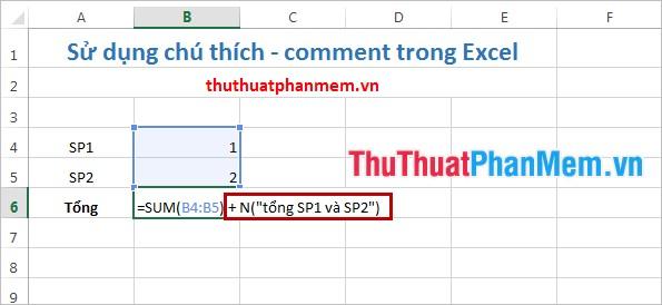 Chú thích trong Excel - Hướng dẫn cách tạo chú thích để dễ dàng quản lý thông tin trong bảng tính.