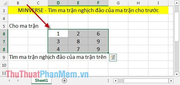 Hàm MINVERSE trong Excel giúp bạn dễ dàng tính toán ma trận nghịch đảo từ một ma trận đã cho, là công cụ hỗ trợ đắc lực trong việc giải quyết các bài toán toán học phức tạp.