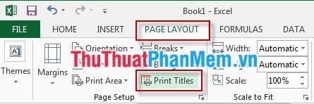 Cách để tự động lặp lại dòng tiêu đề mỗi khi in trong Excel