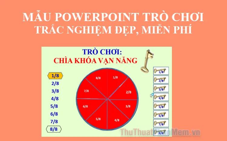 Bộ sưu tập mẫu PowerPoint cho trò chơi trắc nghiệm đẹp mắt, hoàn toàn miễn phí.