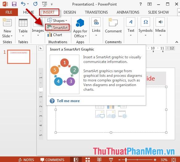 Hướng dẫn chi tiết cách thêm sơ đồ hình cây (Smart Art) vào Slide trong PowerPoint