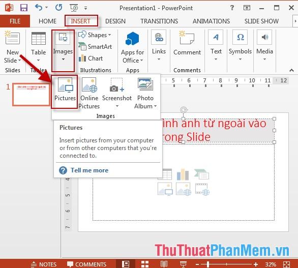 Hướng dẫn chèn hình ảnh vào Slide PowerPoint một cách hiệu quả