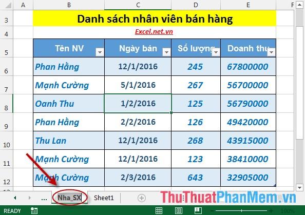 Hướng dẫn chi tiết cách đổi tên, sao chép và di chuyển bảng tính trong Excel