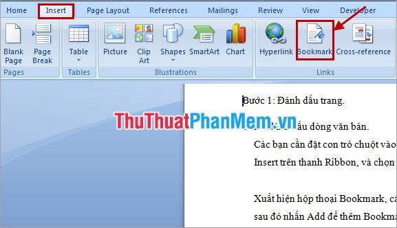 Hướng dẫn cách tạo và sử dụng bookmark trong Word