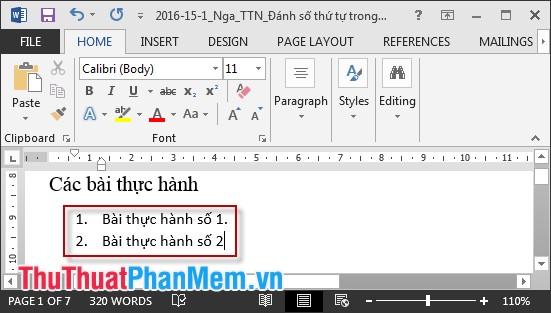 Hướng dẫn đánh số thứ tự trong Word một cách chuyên nghiệp