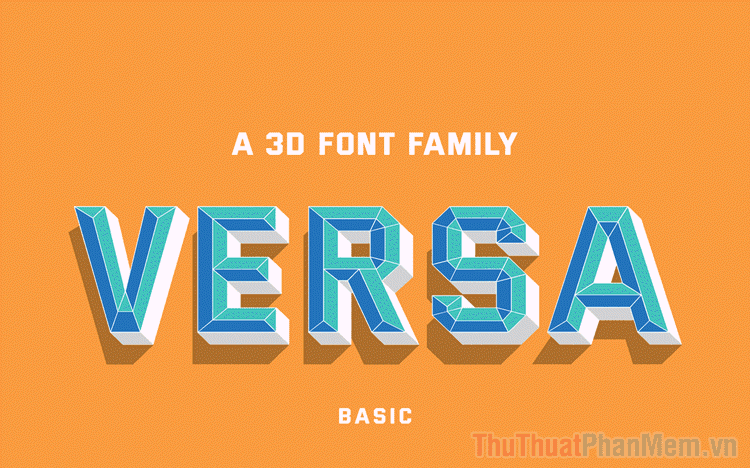 Bộ sưu tập font chữ 3D ấn tượng và độc đáo