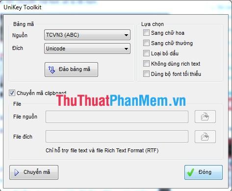 Hướng dẫn chuyển đổi font chữ sang Unicode