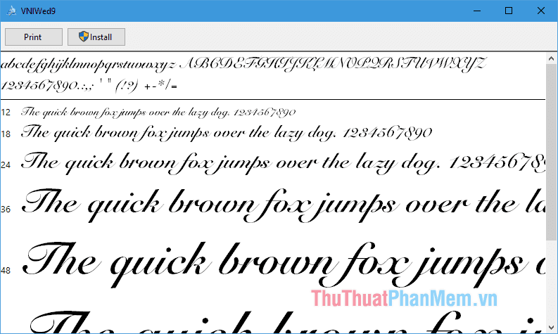 Font VNI đầy đủ - Tải trọn bộ Font VNI đầy đủ nhất dành cho máy tính