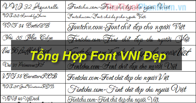 Khám phá bộ sưu tập font VNI đẹp mắt, tổng hợp đa dạng các kiểu font VNI ấn tượng.