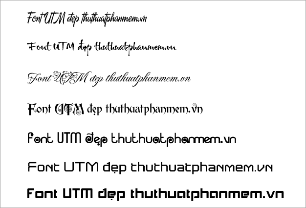 Tải xuống bộ font UTM đẹp mắt, đã được Việt hóa chuẩn Unicode