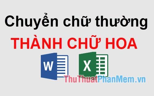 Hướng dẫn chuyển đổi chữ thường sang chữ hoa trong Word và Excel