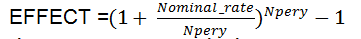 Hàm EFFECT - Công cụ Excel giúp tính toán lãi suất thực tế hàng năm một cách chính xác.