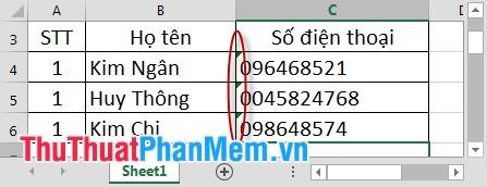 Hướng dẫn thêm số 0 đứng đầu dãy số trong Excel