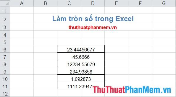 Làm tròn số trong Excel một cách chuyên nghiệp và hiệu quả.