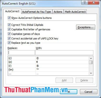 Hướng dẫn thiết lập phím tắt trong Excel