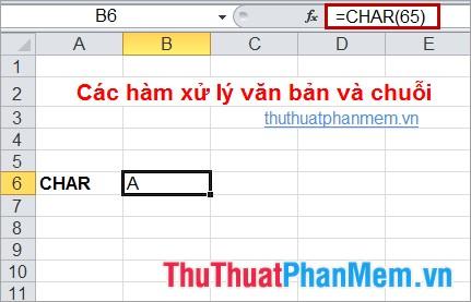 Khám phá các hàm xử lý văn bản và chuỗi trong Excel