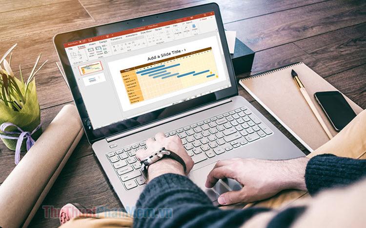 Hướng dẫn chi tiết cách vẽ biểu đồ Gantt trong PowerPoint
