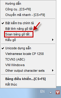 Hướng dẫn thiết lập bảng gõ tắt trên Unikey