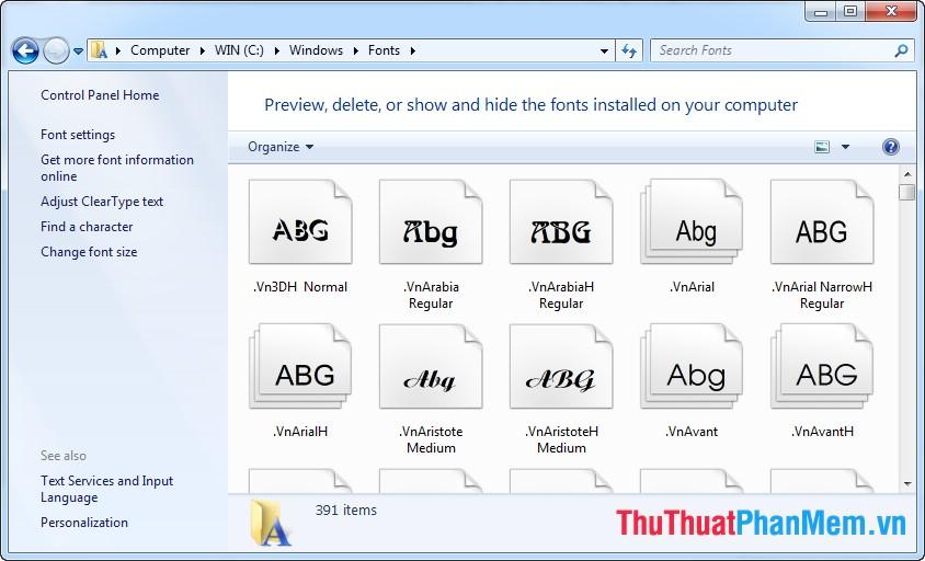 Hướng dẫn chi tiết cách cài đặt Font chữ trên hệ điều hành Windows