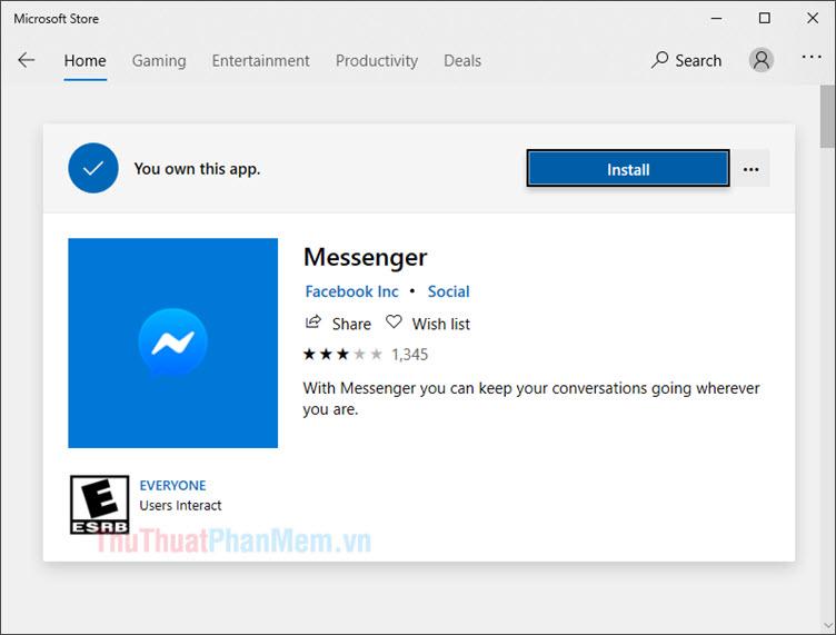 Hướng dẫn chi tiết cách cài đặt và sử dụng Facebook Messenger trên Windows 10