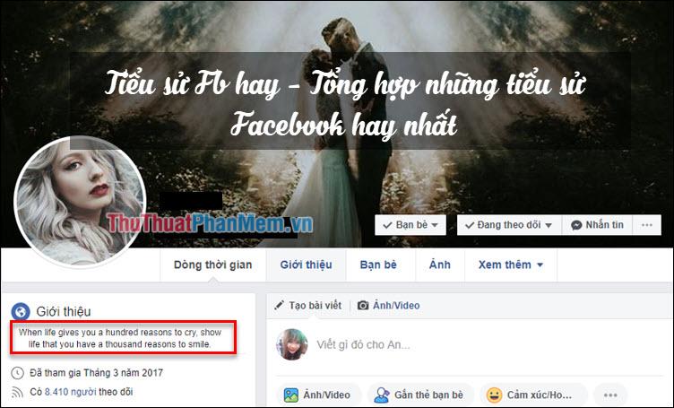 Những tiểu sử Facebook ấn tượng - Tuyển chọn những dòng giới thiệu độc đáo nhất