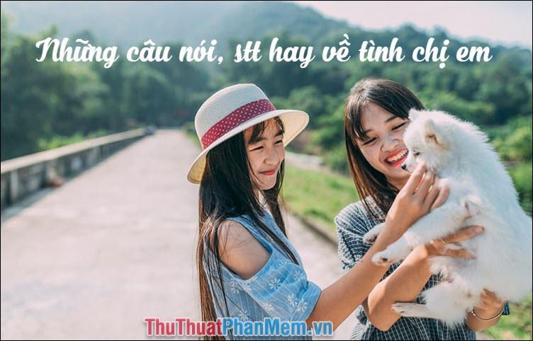 Những câu nói, status ý nghĩa về tình chị em