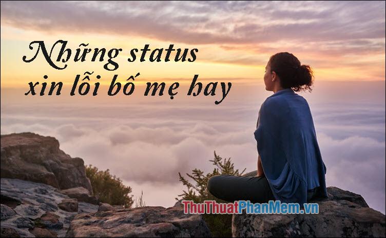 Những dòng status, stt xin lỗi bố mẹ chân thành và sâu sắc