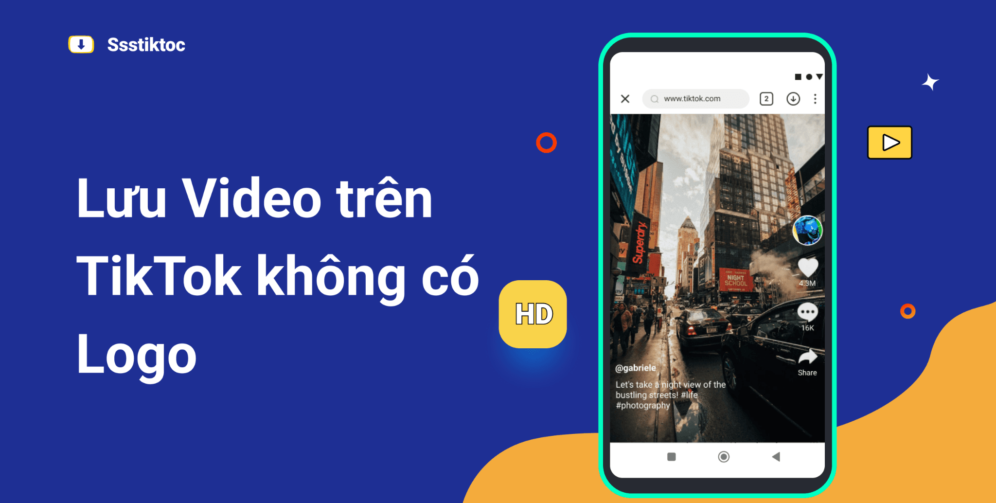 SSSTikTok - Công cụ tải video TikTok không dấu mờ bản quyền hàng đầu