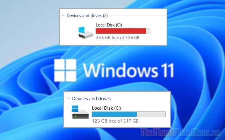 Giải pháp khắc phục tình trạng ổ C đầy dung lượng trên Win 11