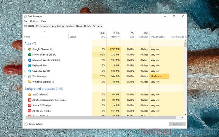 Hướng dẫn khắc phục lỗi Task Manager bị ẩn hoặc không hiển thị trên Windows 10