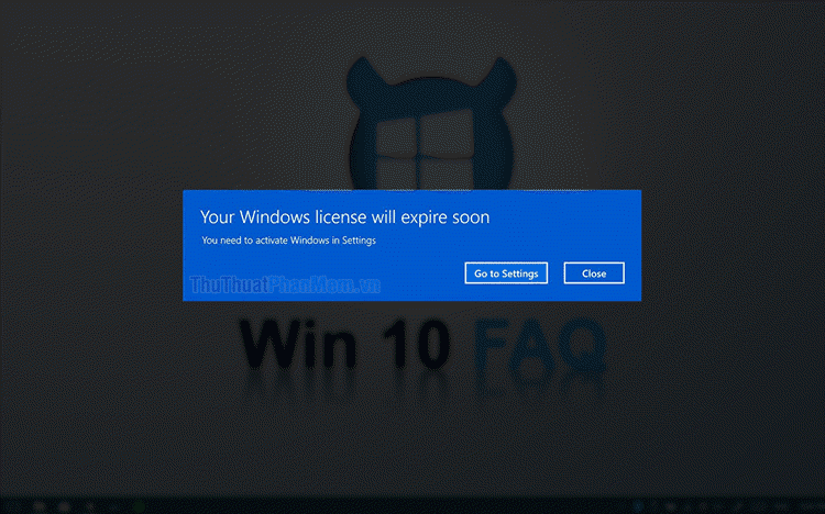 Hướng dẫn chi tiết cách tắt thông báo 'Your Windows license will expire soon' trên Windows 10