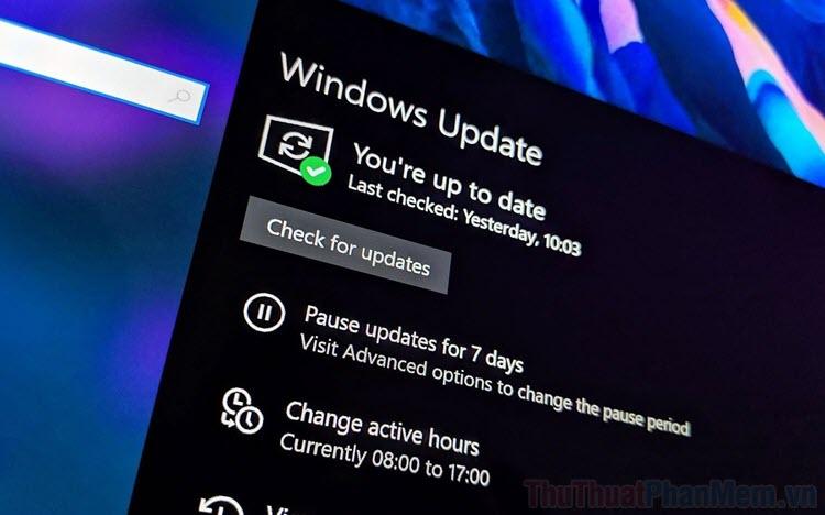 Cách tắt máy tính Windows 10 mà không cần chờ đợi quá trình Update