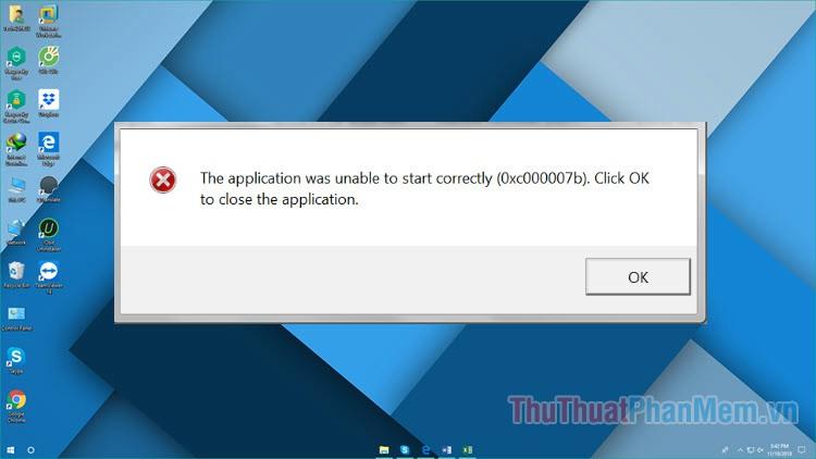 Hướng dẫn khắc phục lỗi Ứng dụng Không Thể Khởi Động Đúng Cách (0xc000007b)