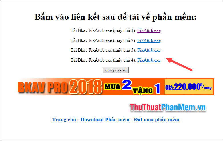 Tải Fixattrb – Khôi phục và hiển thị các tập tin bị ẩn do Virus