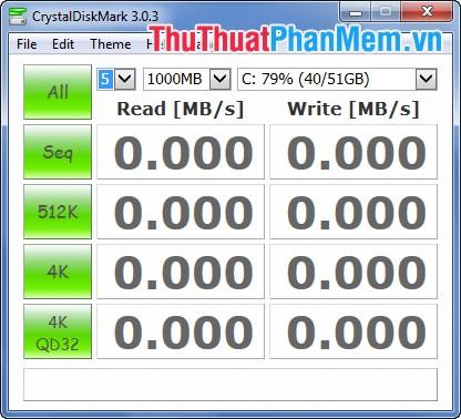 Đo lường hiệu suất đọc và ghi của ổ cứng và USB