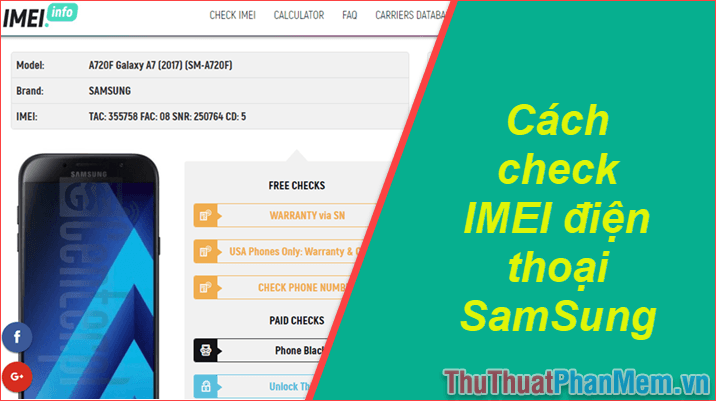 Kiểm tra IMEI Samsung - Hướng dẫn xác minh IMEI điện thoại Samsung chính xác nhất